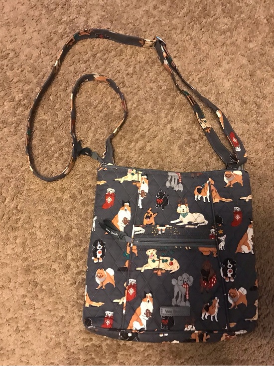 Vera Bradley Handbags - Vera Bradley Hipster Crossbody Quilted Purse/Bag Holiday Dogs